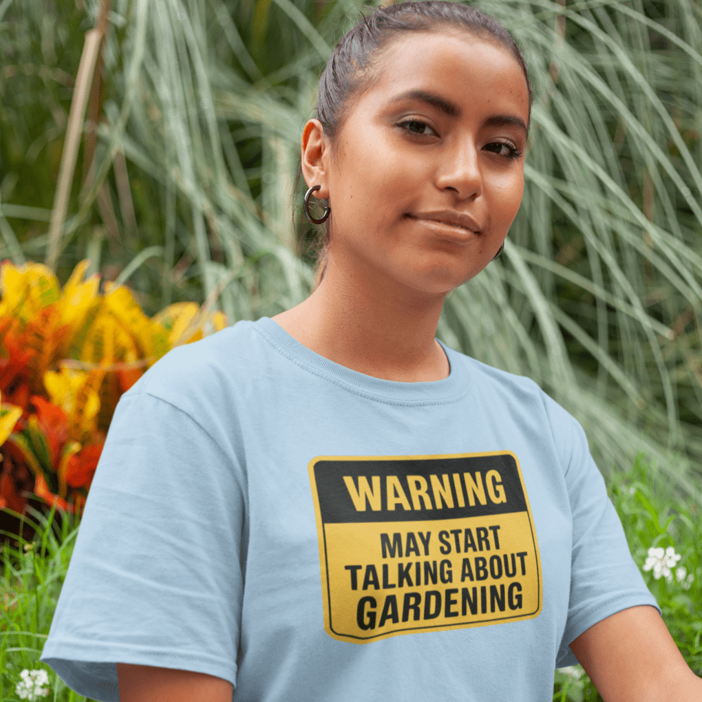 Sproutsmith T-Shirt Talking About Gardening Warning T-Shirt