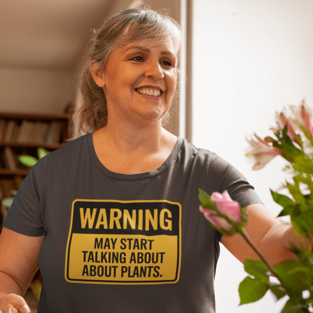 Sproutsmith T-Shirt Talking About Plants Warning T-Shirt