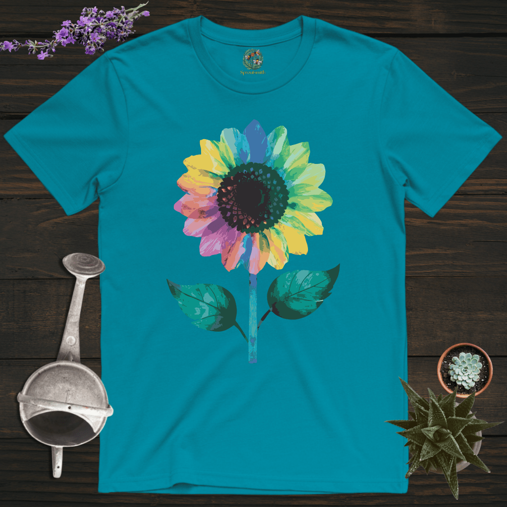 Sproutsmith T-Shirt Tropical Blue / S Colorful Sunflower T-Shirt