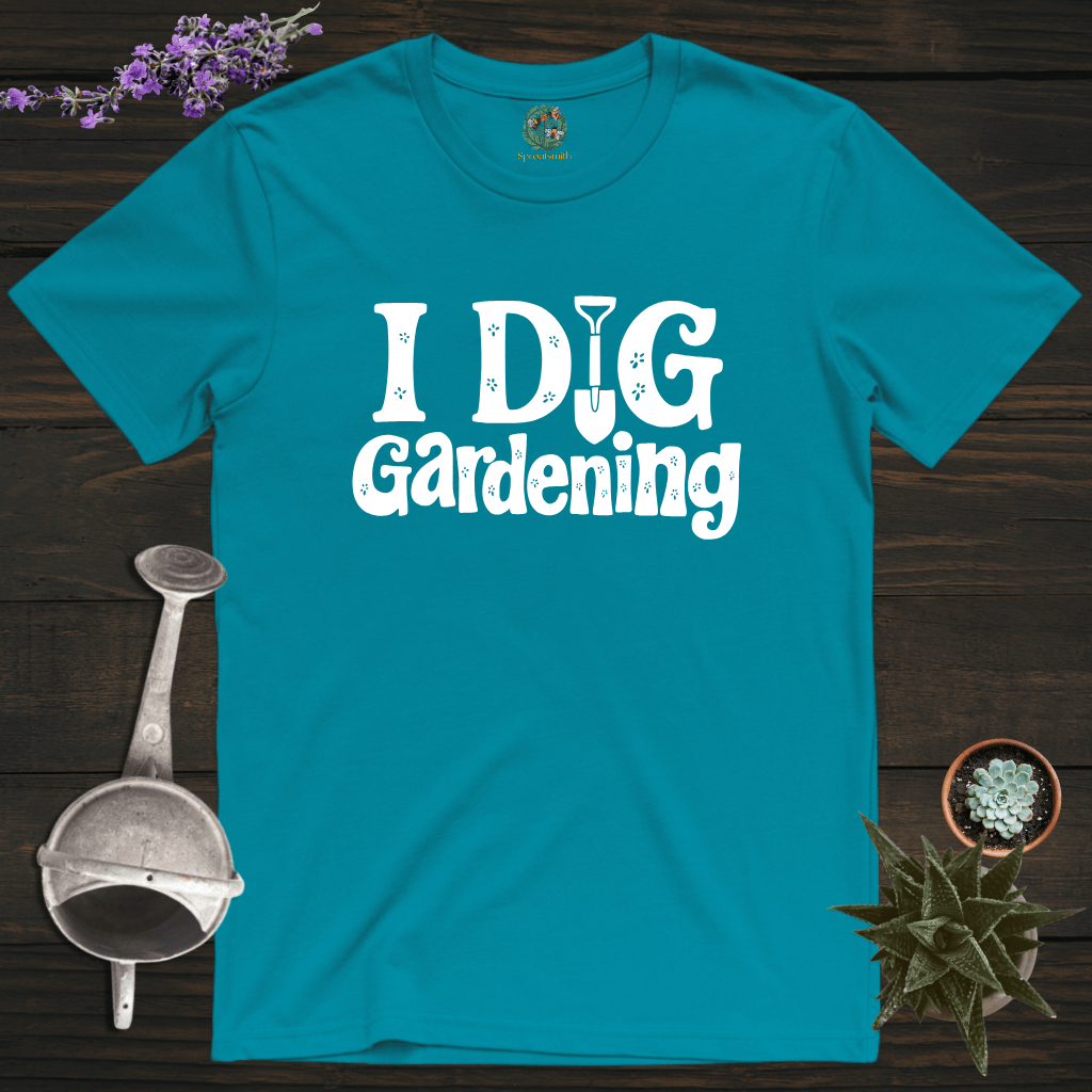 Sproutsmith T-Shirt Tropical Blue / S I Dig Gardening T-Shirt
