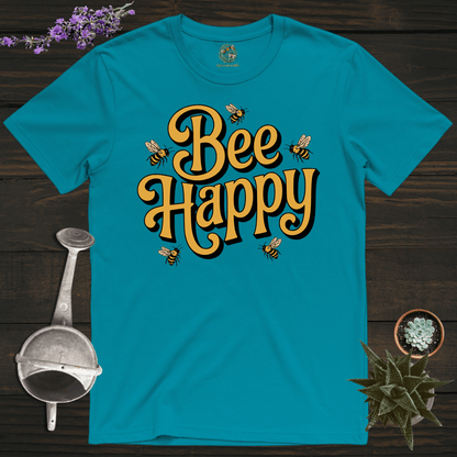 Sproutsmith T-Shirt Tropical Blue / S Just Bee Happy T-Shirt