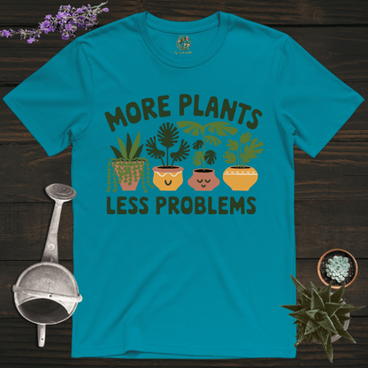 Sproutsmith T-Shirt Tropical Blue / S More Plants Less Problems T-Shirt