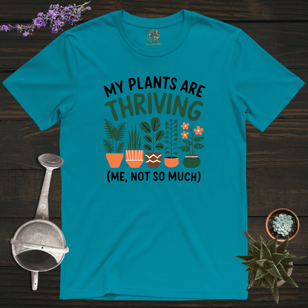 Sproutsmith T-Shirt Tropical Blue / S My Plants Are Thriving T-Shirt