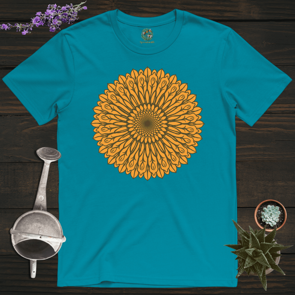Sproutsmith T-Shirt Tropical Blue / S Sunflower Mandala T-Shirt