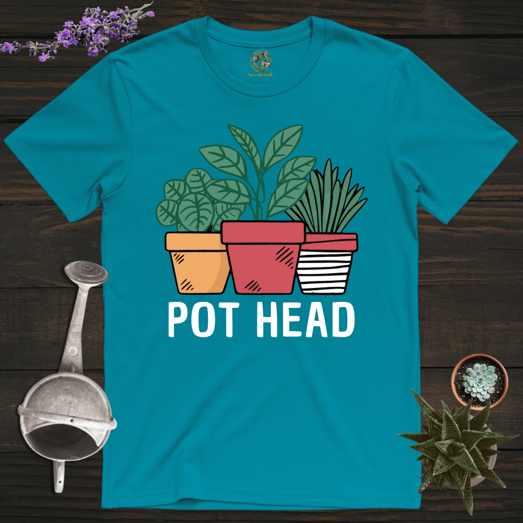 Sproutsmith T-Shirt Tropical Blue / S The Pot Head T-Shirt