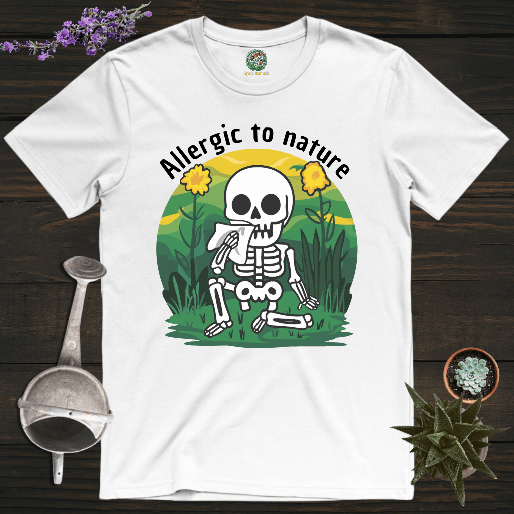 Sproutsmith T-Shirt White / S Allergic to Nature T-Shirt