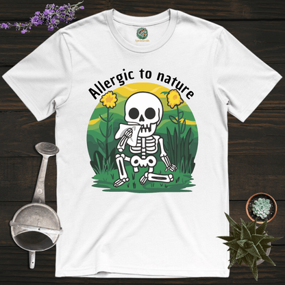 Sproutsmith T-Shirt White / S Allergic to Nature T-Shirt