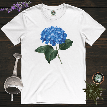 Sproutsmith T-Shirt White / S Blue Hydrangea T-Shirt