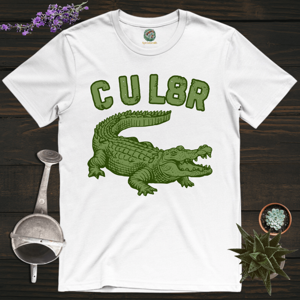 Sproutsmith T-Shirt White / S C U L8R Alligator T-Shirt