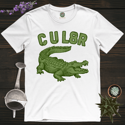 Sproutsmith T-Shirt White / S C U L8R Alligator T-Shirt