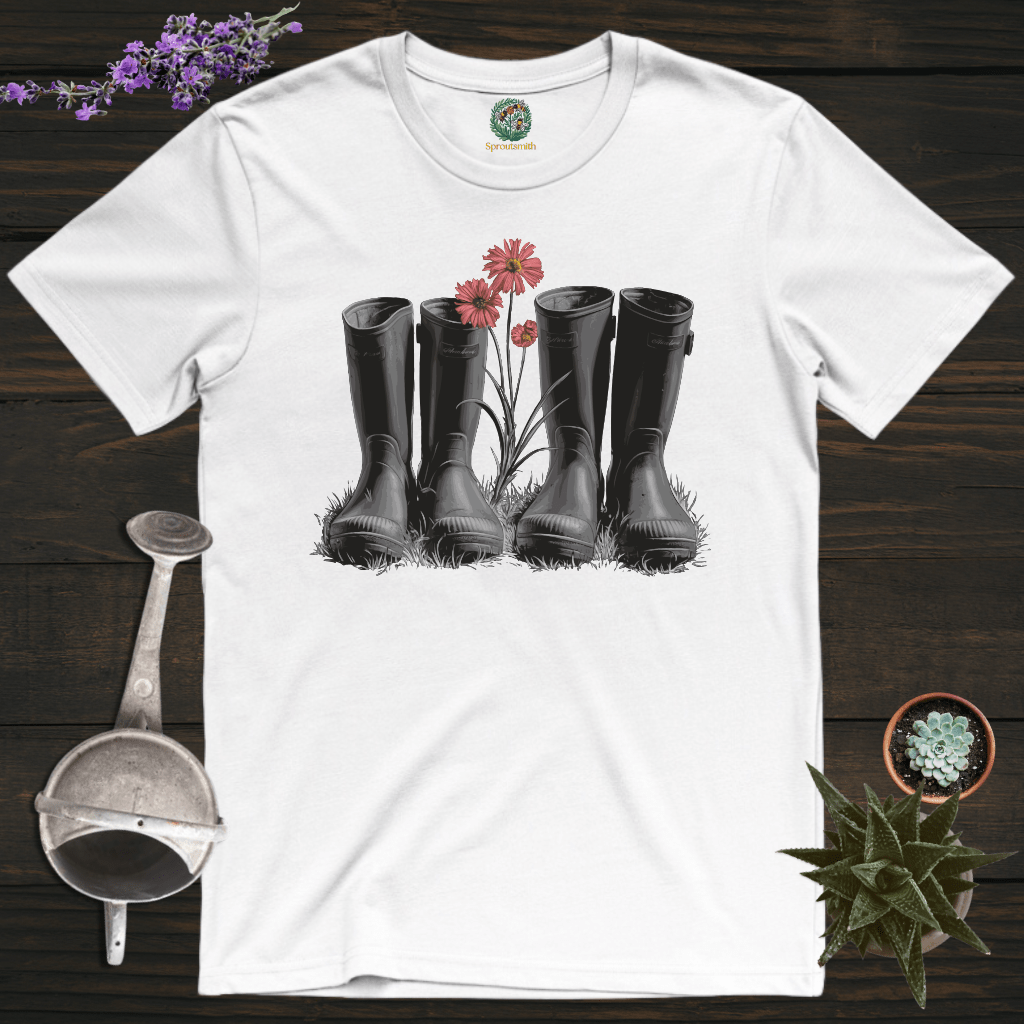 Sproutsmith T-Shirt White / S Couple of Wellies T-Shirt