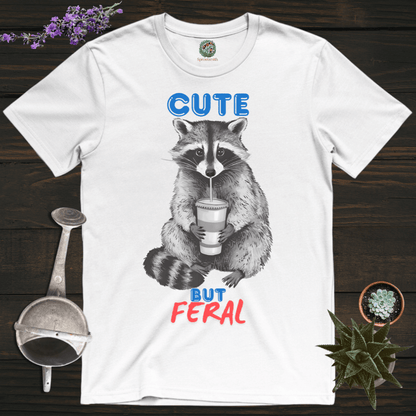 Sproutsmith T-Shirt White / S Cute But Feral T-Shirt
