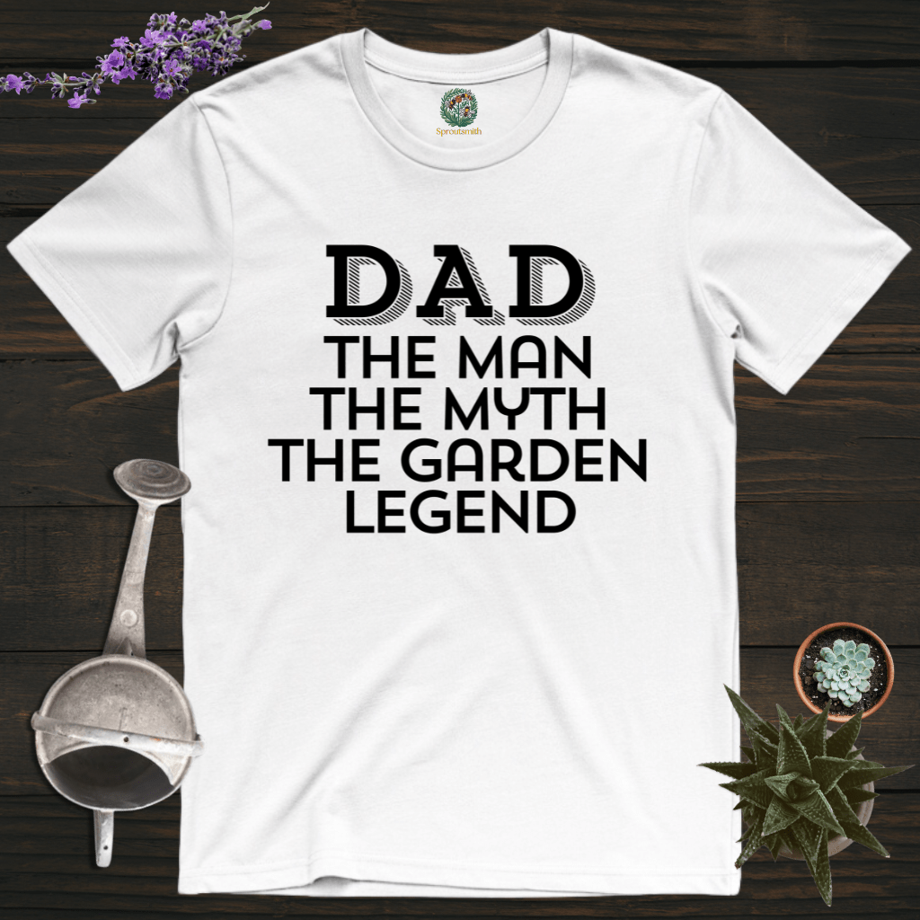 Sproutsmith T-Shirt White / S Dad The Garden Legend T-Shirt