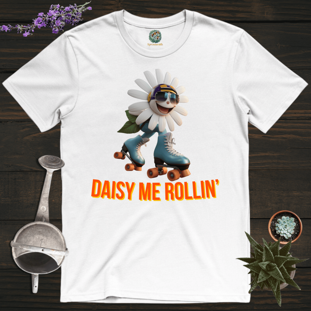 Sproutsmith T-Shirt White / S Daisy Me Rollin' T-Shirt