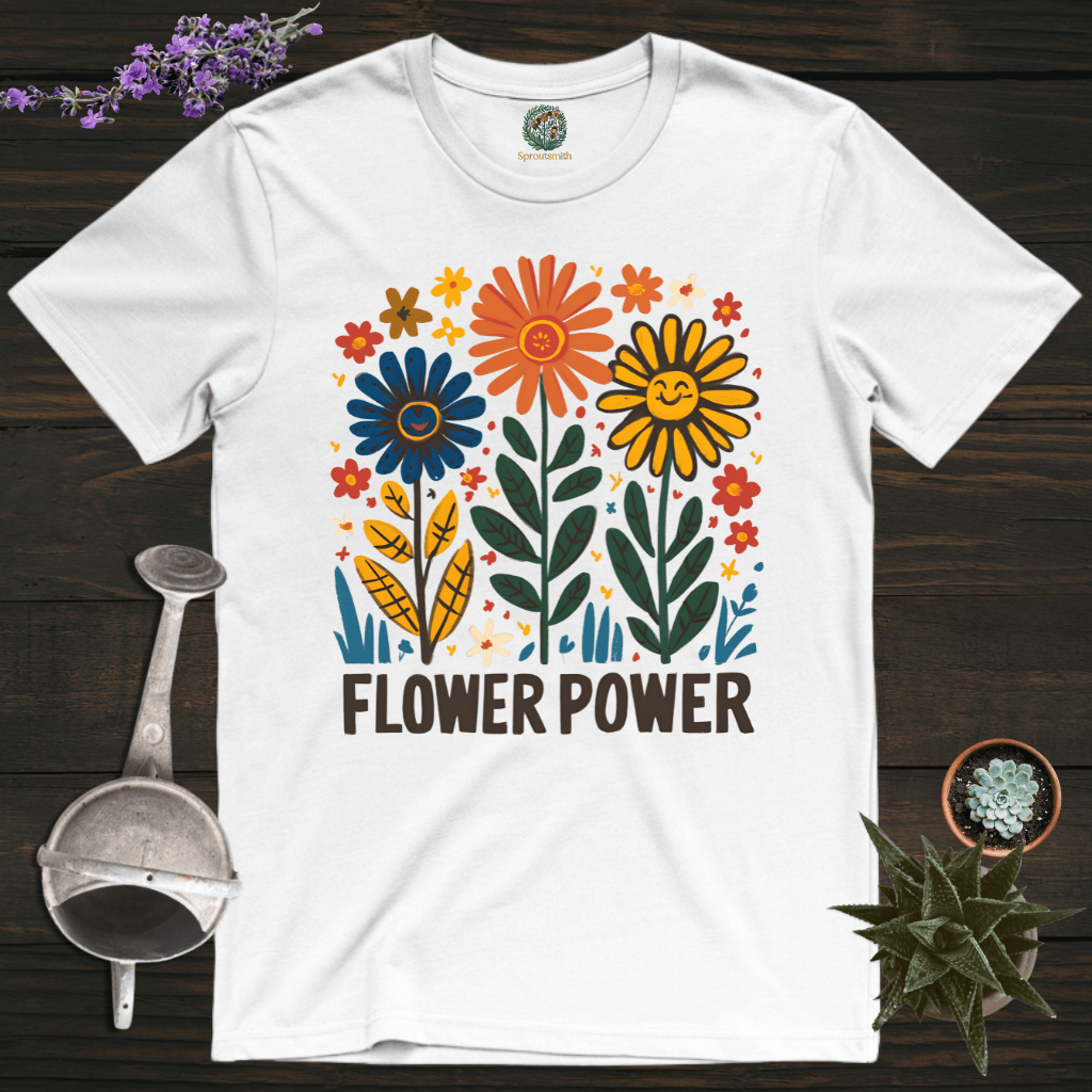 Sproutsmith T-Shirt White / S Flower Power T-Shirt
