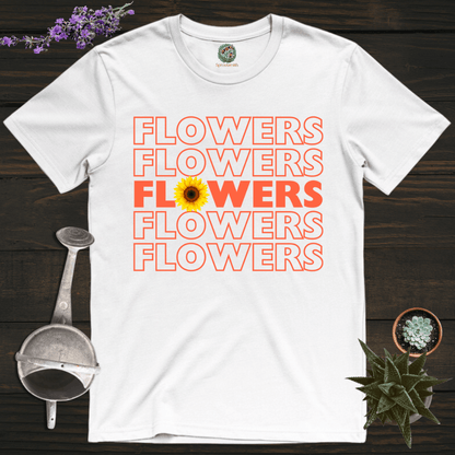 Sproutsmith T-Shirt White / S Flowers Flowers T-Shirt
