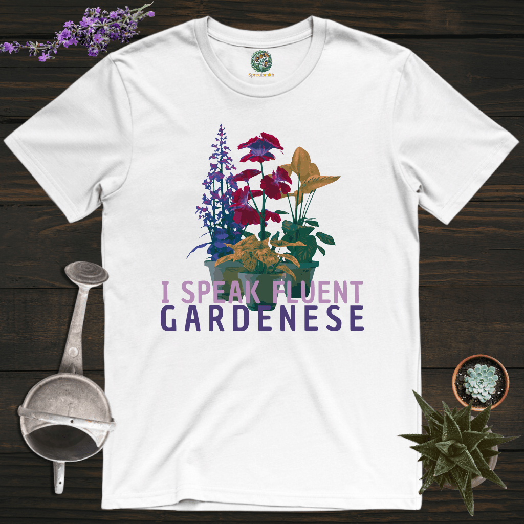 Sproutsmith T-Shirt White / S Fluent Gardenese T-Shirt