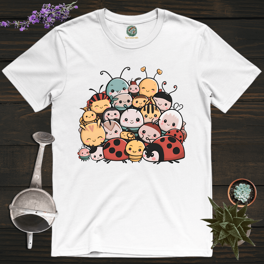 Sproutsmith T-Shirt White / S Friendly Bugs T-Shirt