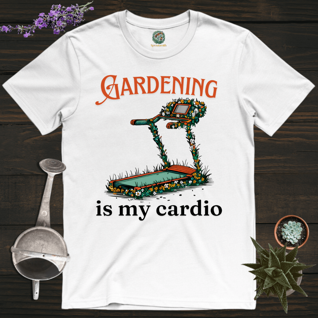 Sproutsmith T-Shirt White / S Gardening Is My Cardio T-Shirt