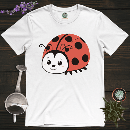 Sproutsmith T-Shirt White / S Happy Ladybug T-Shirt
