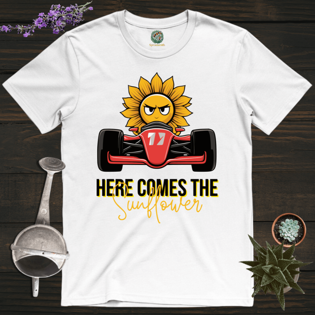 Sproutsmith T-Shirt White / S Here Comes the Sunflower T-Shirt