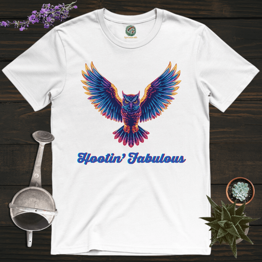 Sproutsmith T-Shirt White / S Hootin' Fabulous T-Shirt