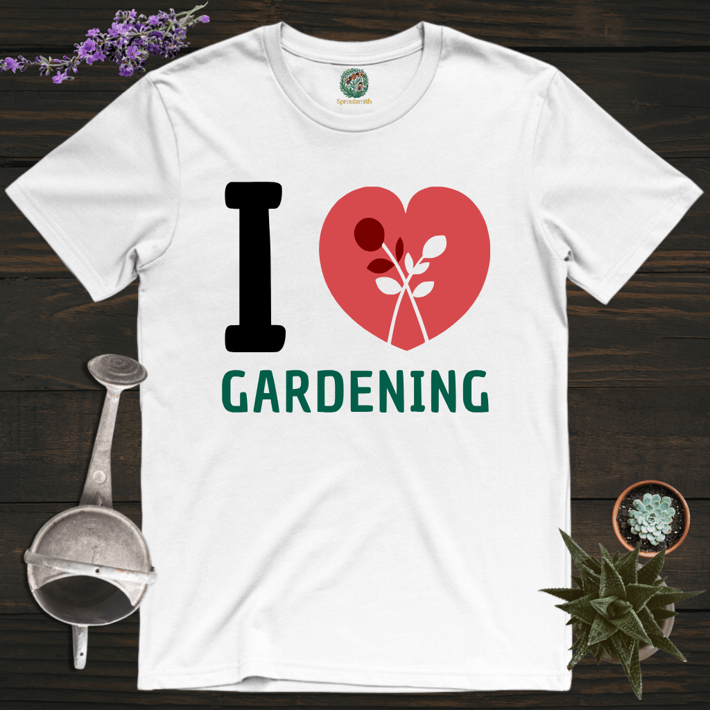 Sproutsmith T-Shirt White / S I Heart Gardening T-Shirt