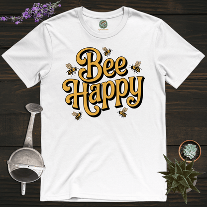 Sproutsmith T-Shirt White / S Just Bee Happy T-Shirt