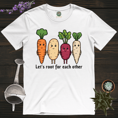 Sproutsmith T-Shirt White / S Let's Root For Each Other T-Shirt
