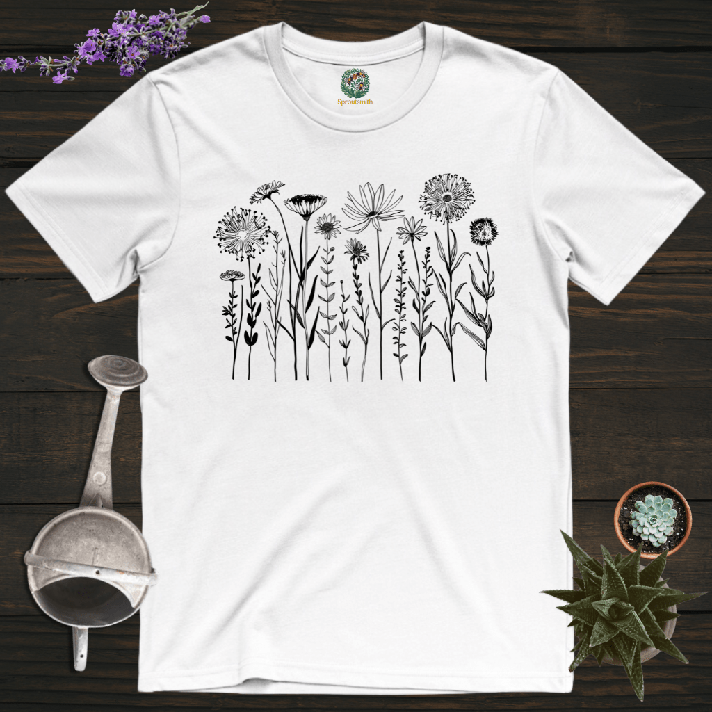 Sproutsmith T-Shirt White / S Midnight Garden T-Shirt