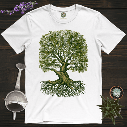 Sproutsmith T-Shirt White / S Monochrome Tree T-Shirt
