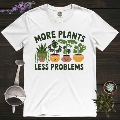 Sproutsmith T-Shirt White / S More Plants Less Problems T-Shirt