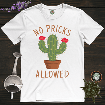 Sproutsmith T-Shirt White / S No Pricks Allowed Cactus T-Shirt
