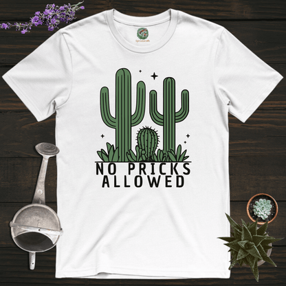 Sproutsmith T-Shirt White / S No Pricks Allowed T-Shirt