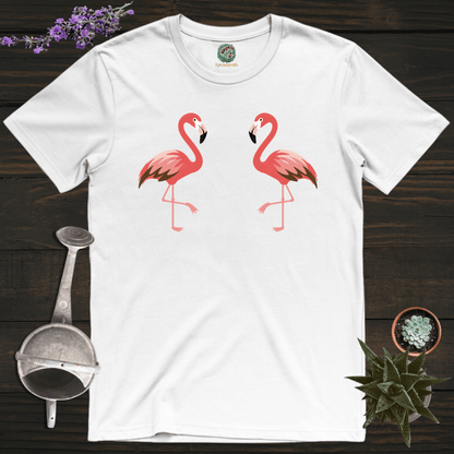 Sproutsmith T-Shirt White / S Pink Flamingo T-Shirt