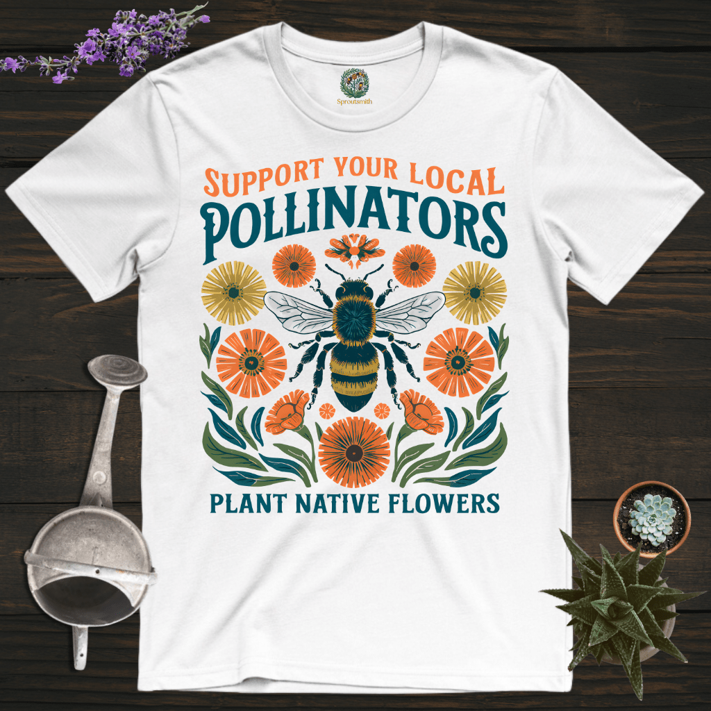 Sproutsmith T-Shirt White / S Plant Native Flowers T-Shirt