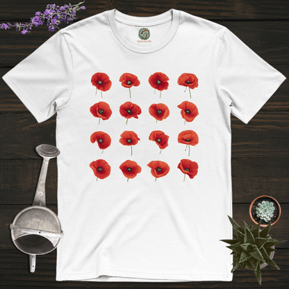 Sproutsmith T-Shirt White / S Poppies T-Shirt