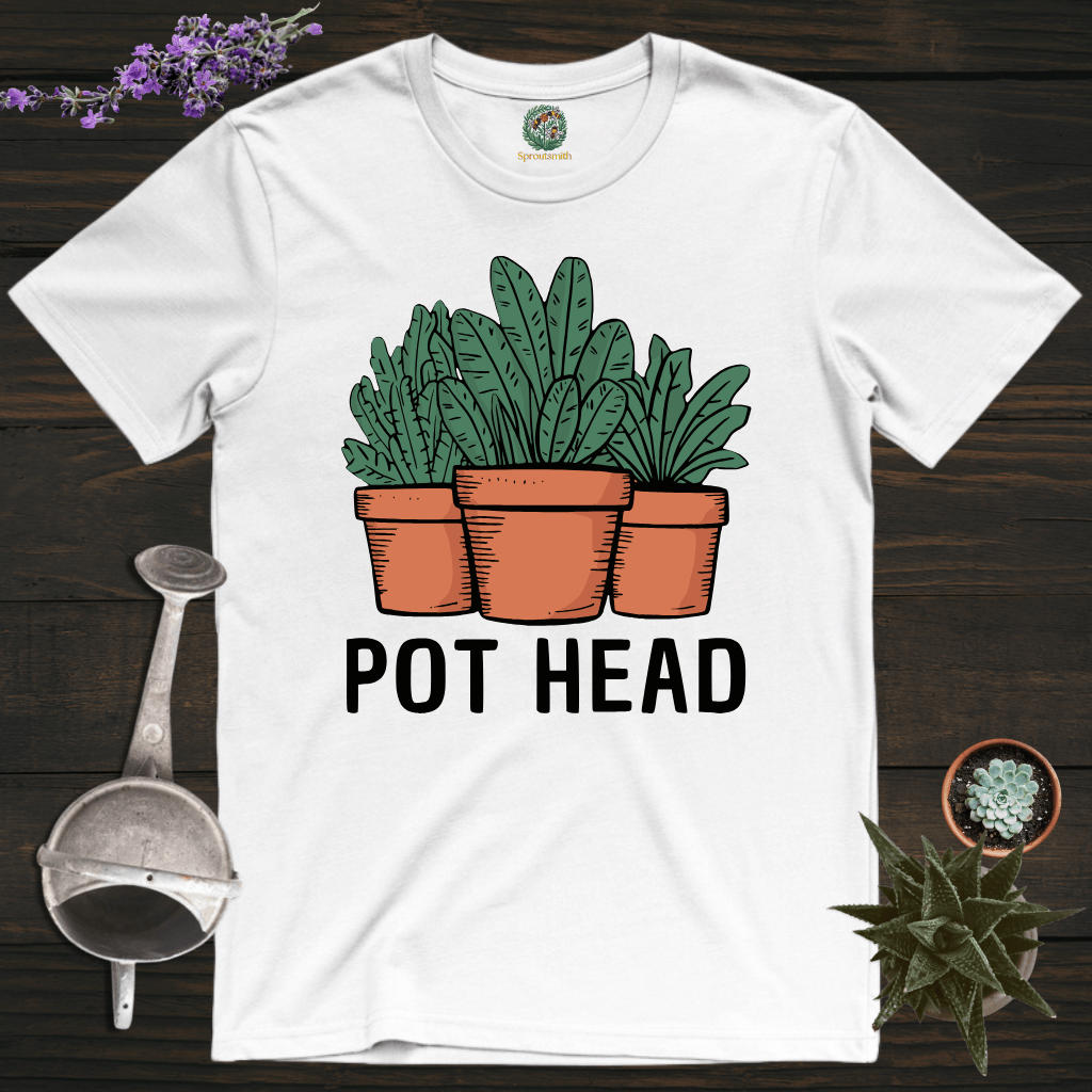 Sproutsmith T-Shirt White / S Pot Head T-Shirt