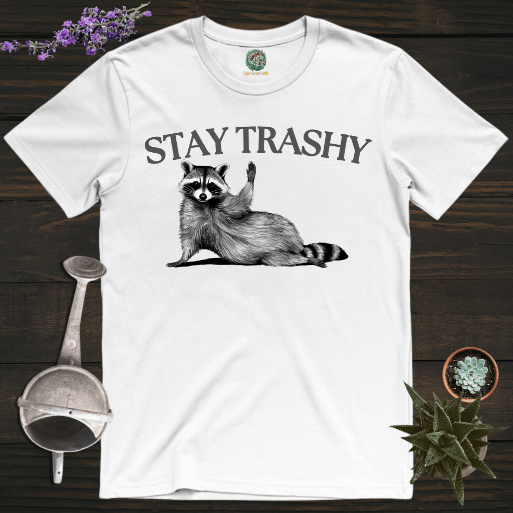 Sproutsmith T-Shirt White / S Stay Trashy T-Shirt