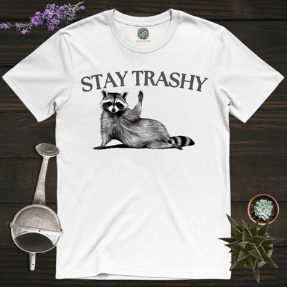 Sproutsmith T-Shirt White / S Stay Trashy T-Shirt