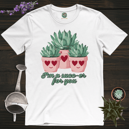 Sproutsmith T-Shirt White / S Succ-er For You T-Shirt