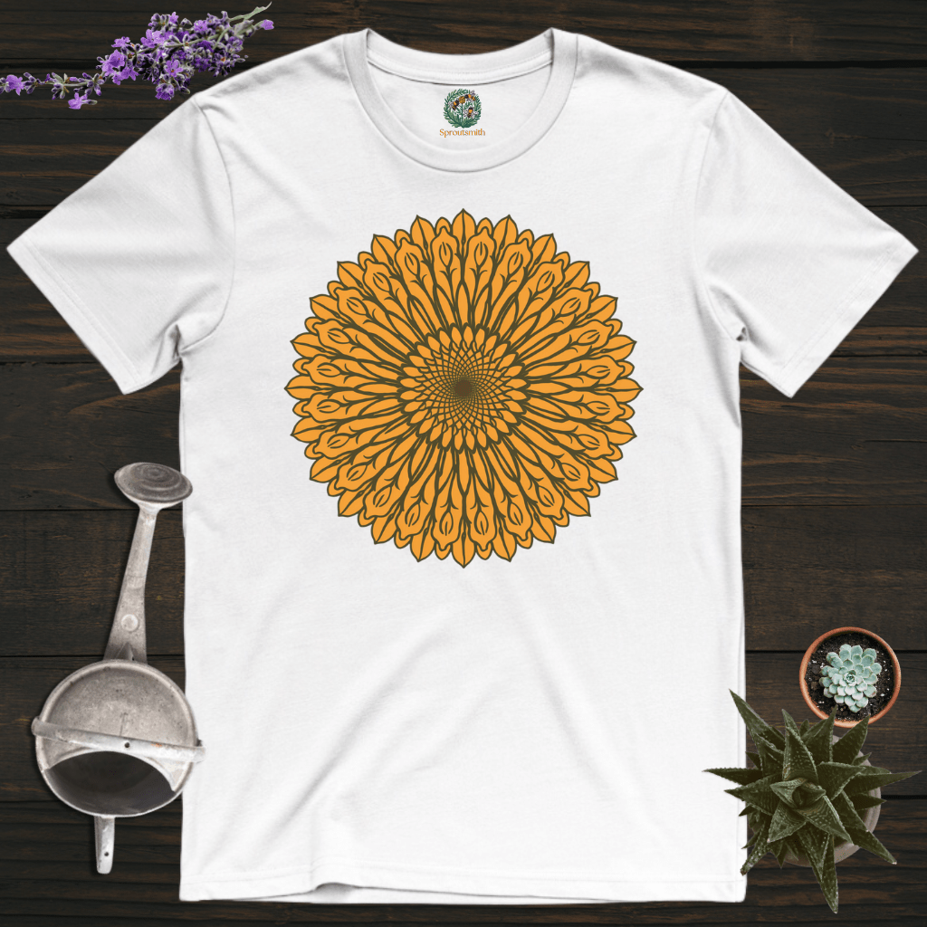 Sproutsmith T-Shirt White / S Sunflower Mandala T-Shirt