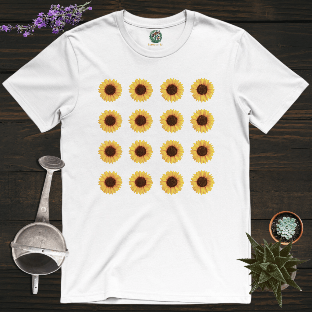Sproutsmith T-Shirt White / S Sunflowers T-Shirt