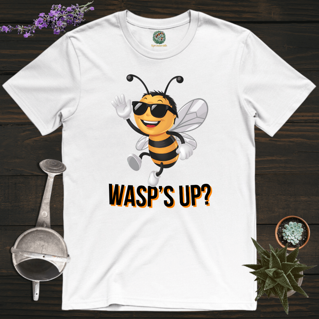 Sproutsmith T-Shirt White / S Wasp's Up? T-Shirt