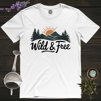 Sproutsmith T-Shirt White / S Wild and Free T-Shirt