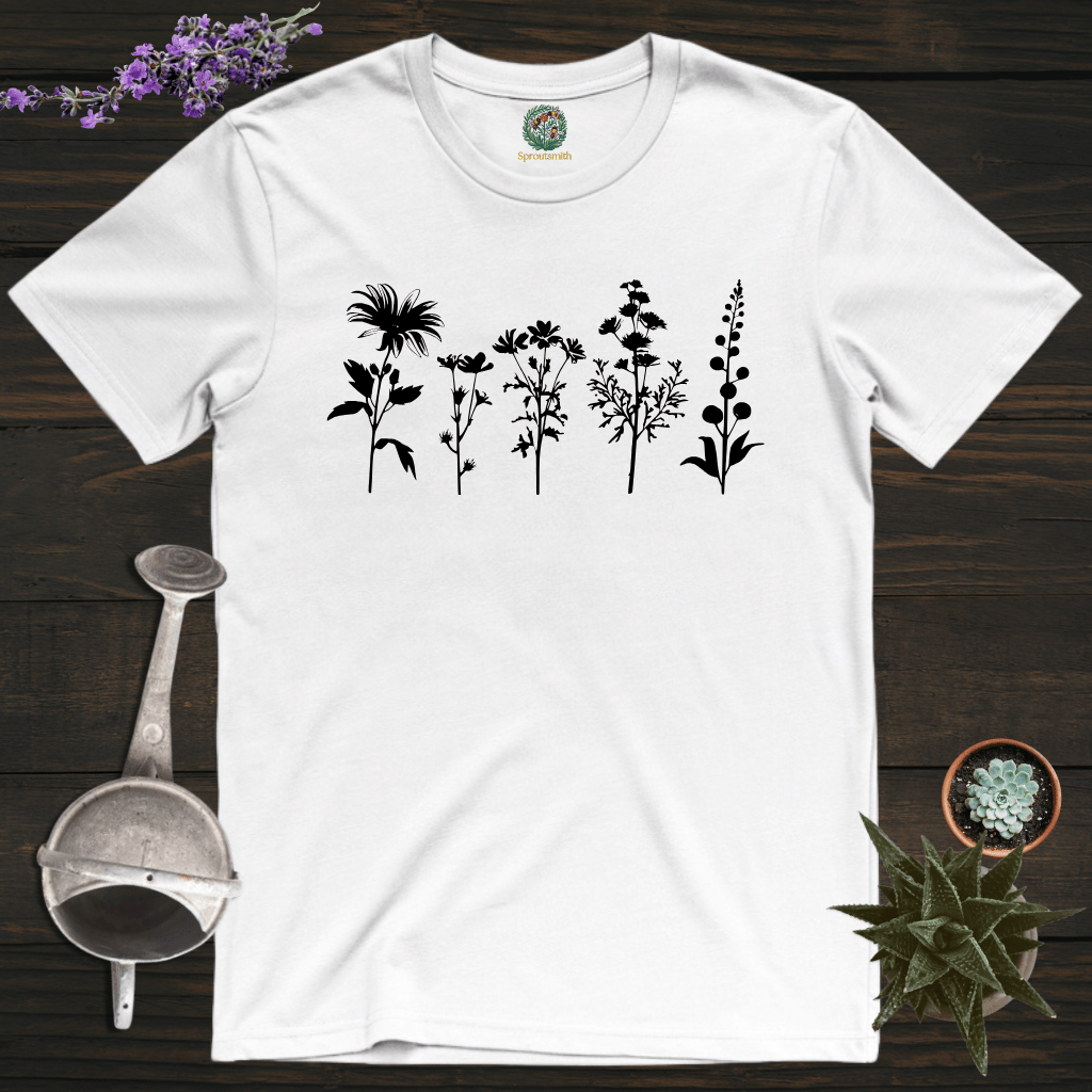 Sproutsmith T-Shirt White / S Wild Flowers T-Shirt